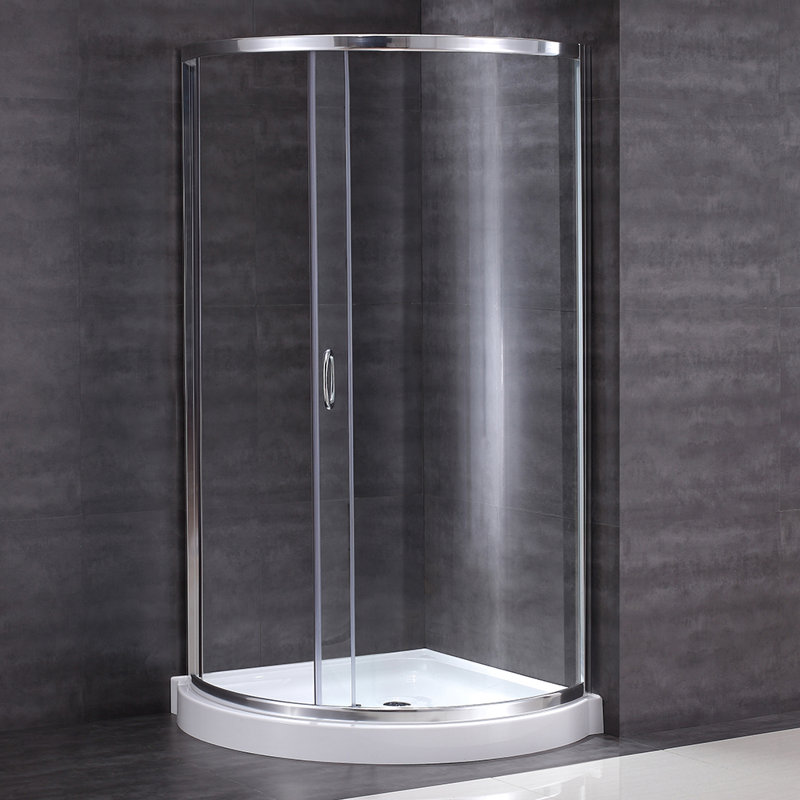 Ove Decors Breeze Premium 31" x 76" Round Sliding Shower enclosure with